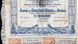 French Panama Canal Bond Certificate