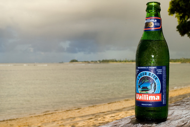 Vailima, a German-style lager, has been brewed in Samoa since 1978. There are two versions to choose from, the normal 4.9% strength and the the export-only 6.7%.